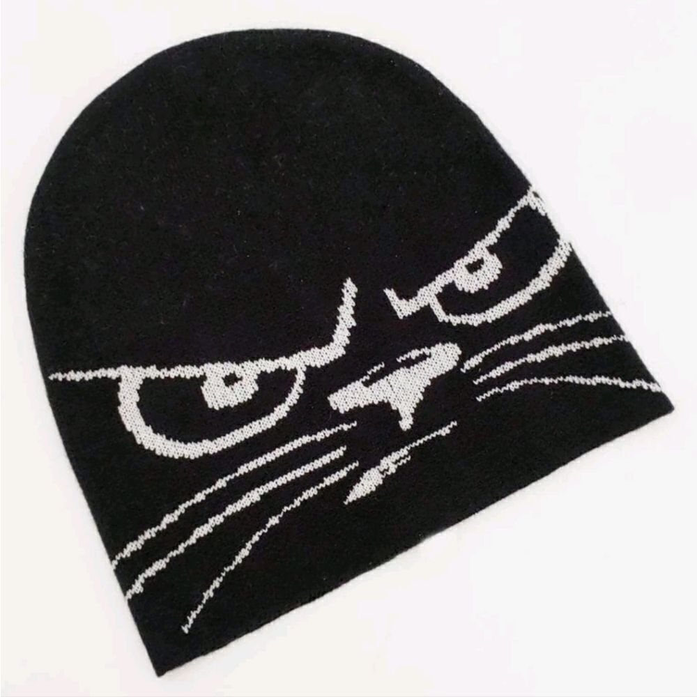 Grumpy Cat Knit Beanie - Picture 2 of 9